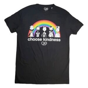 Queer Eye Rainbow Pride Ready Graphic Tee Black Crewneck Short Sleeve‎ M